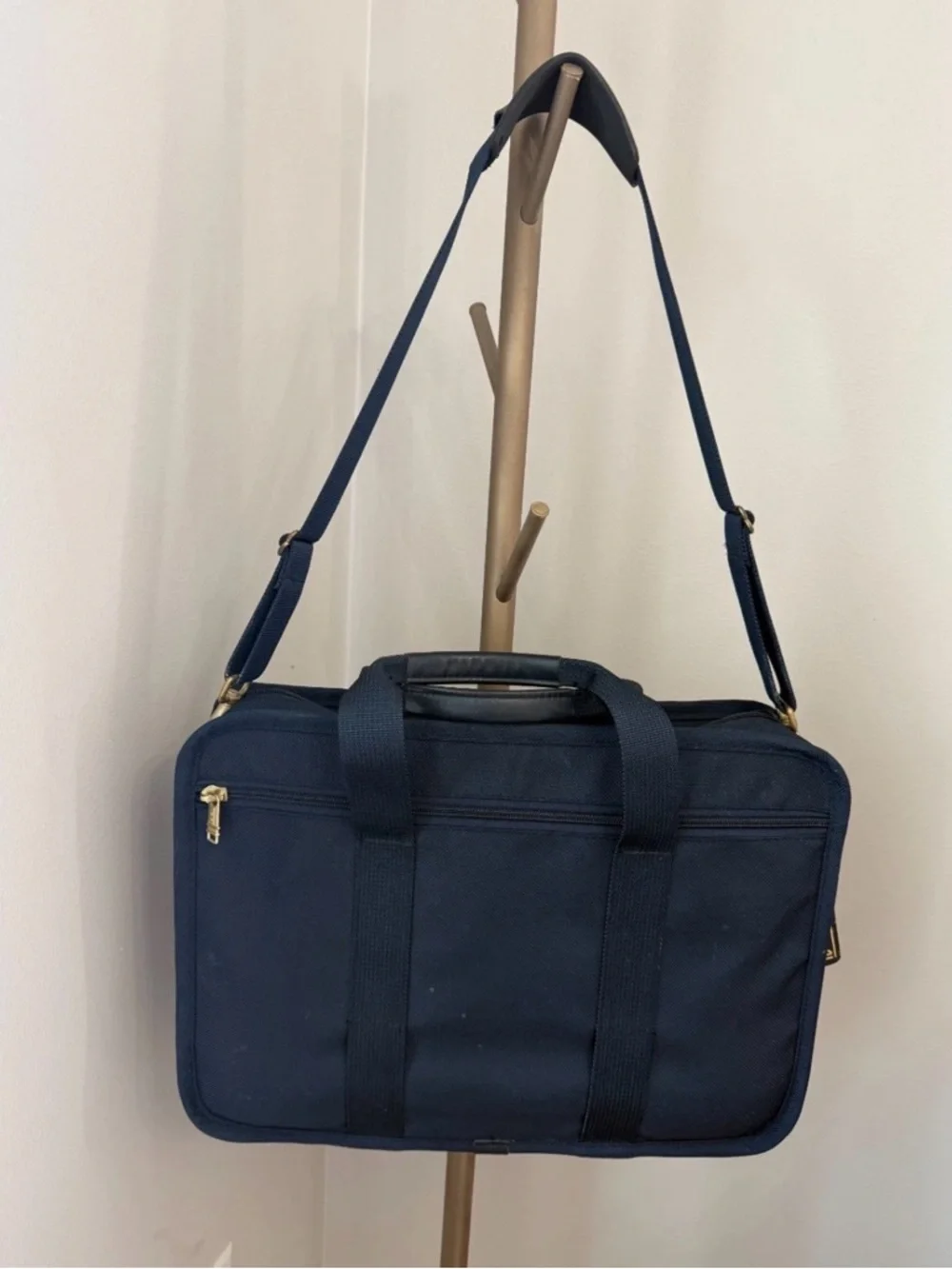 Tumi Men's Nylon Blue Expandable Brief/Laptop Case, Overnight Bag - Picture 3 of 15